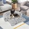 Plush Calming Dog Couch Bed with Removable and Washable Zipper Cover